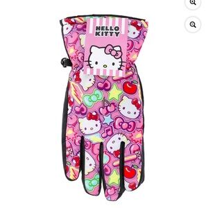 Hello Kitty Pink Kids  Ski Gloves Size Large/XL